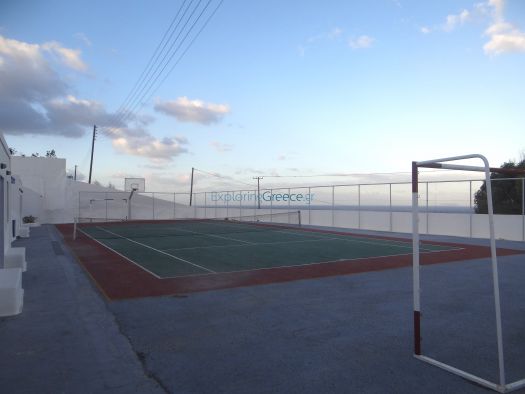 Tennis & basketball court